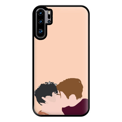 Nick And Charlie Kissing - Heart TV Phone Case for Huawei P30 Pro