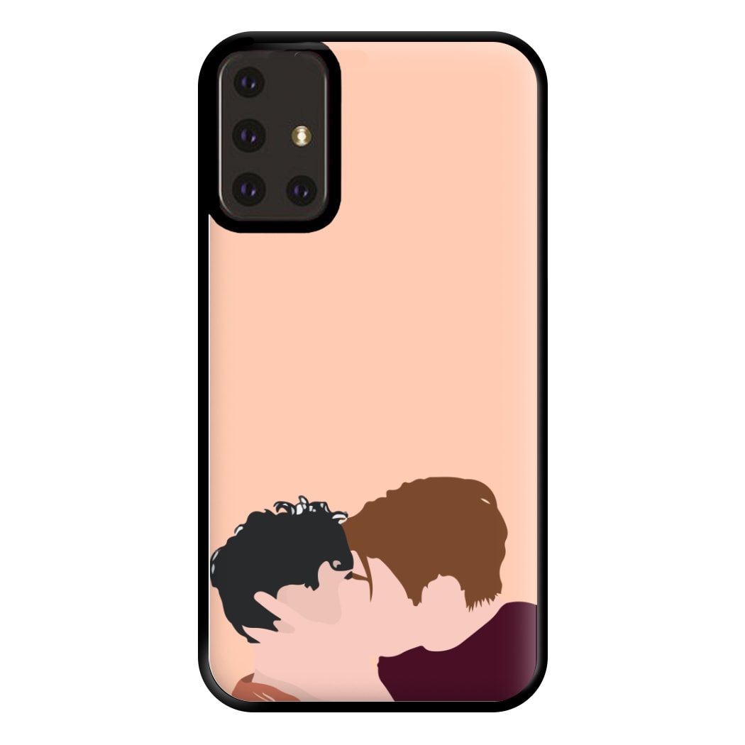 Nick And Charlie Kissing - Heart TV Phone Case for Galaxy A71