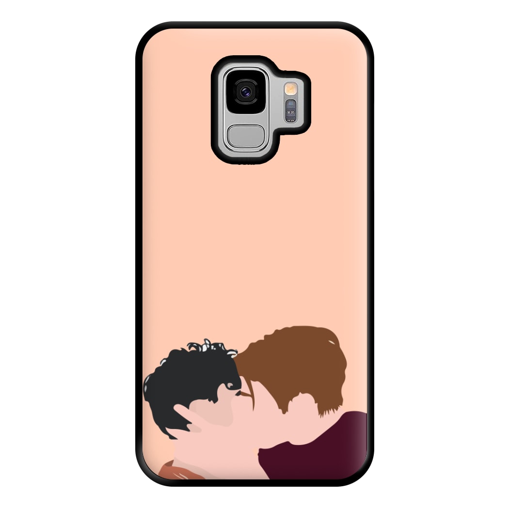 Nick And Charlie Kissing - Heart TV Phone Case for Galaxy S9 Plus