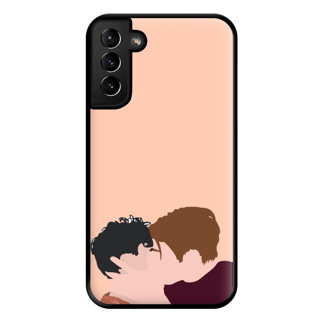 Nick And Charlie Kissing - Heart TV Phone Case for Galaxy S21 Plus