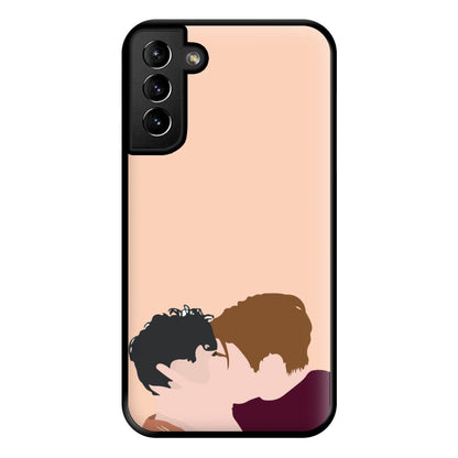 Nick And Charlie Kissing - Heart TV Phone Case for Galaxy S21 Plus