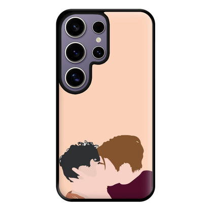 Nick And Charlie Kissing - Heart TV Phone Case for Galaxy S25 Ultra