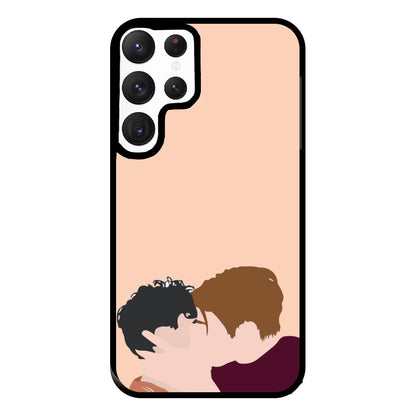 Nick And Charlie Kissing - Heart TV Phone Case for Galaxy S22 Ultra