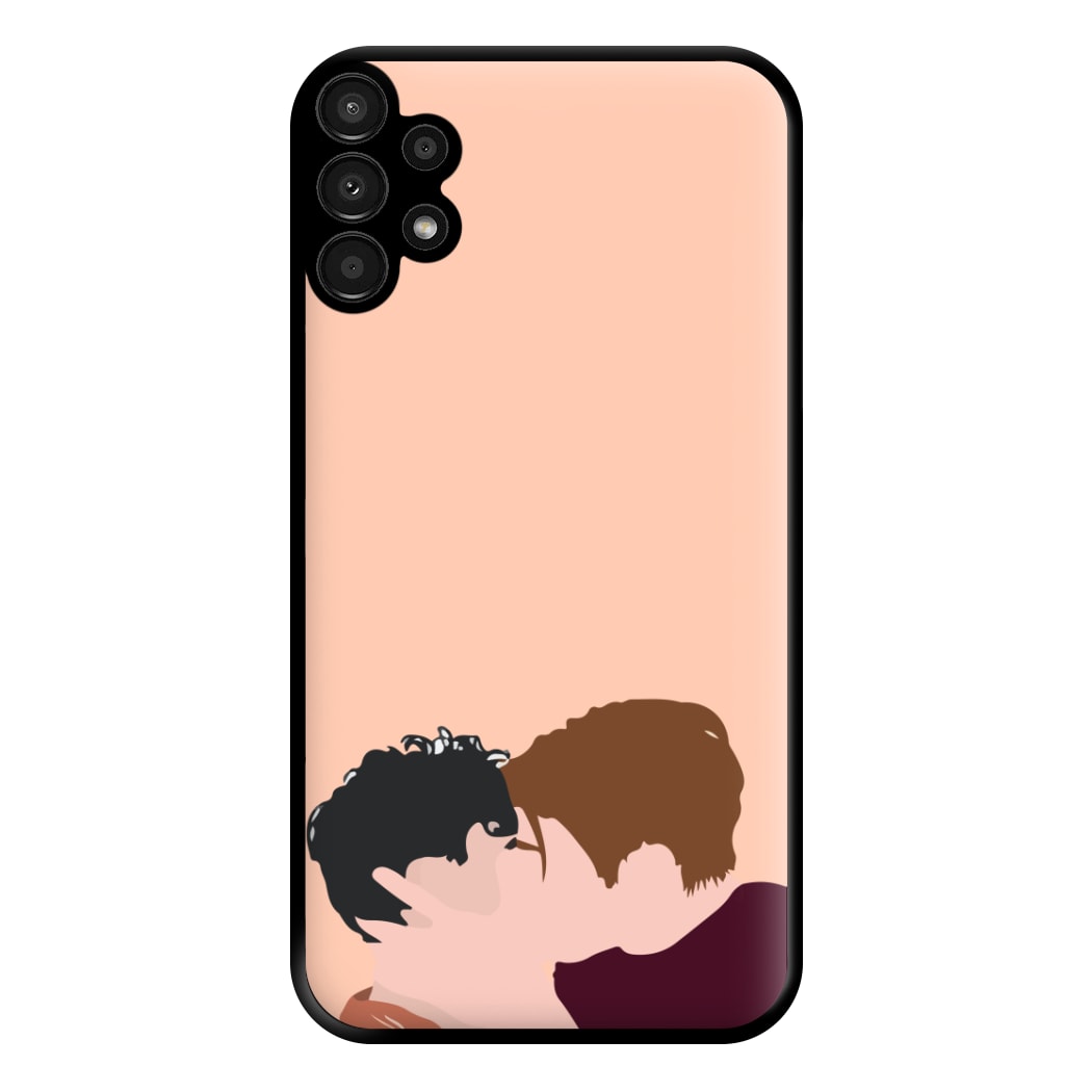 Nick And Charlie Kissing - Heart TV Phone Case for Galaxy A13