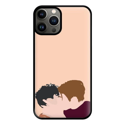 Nick And Charlie Kissing - Heart TV Phone Case for iPhone 13 Pro Max