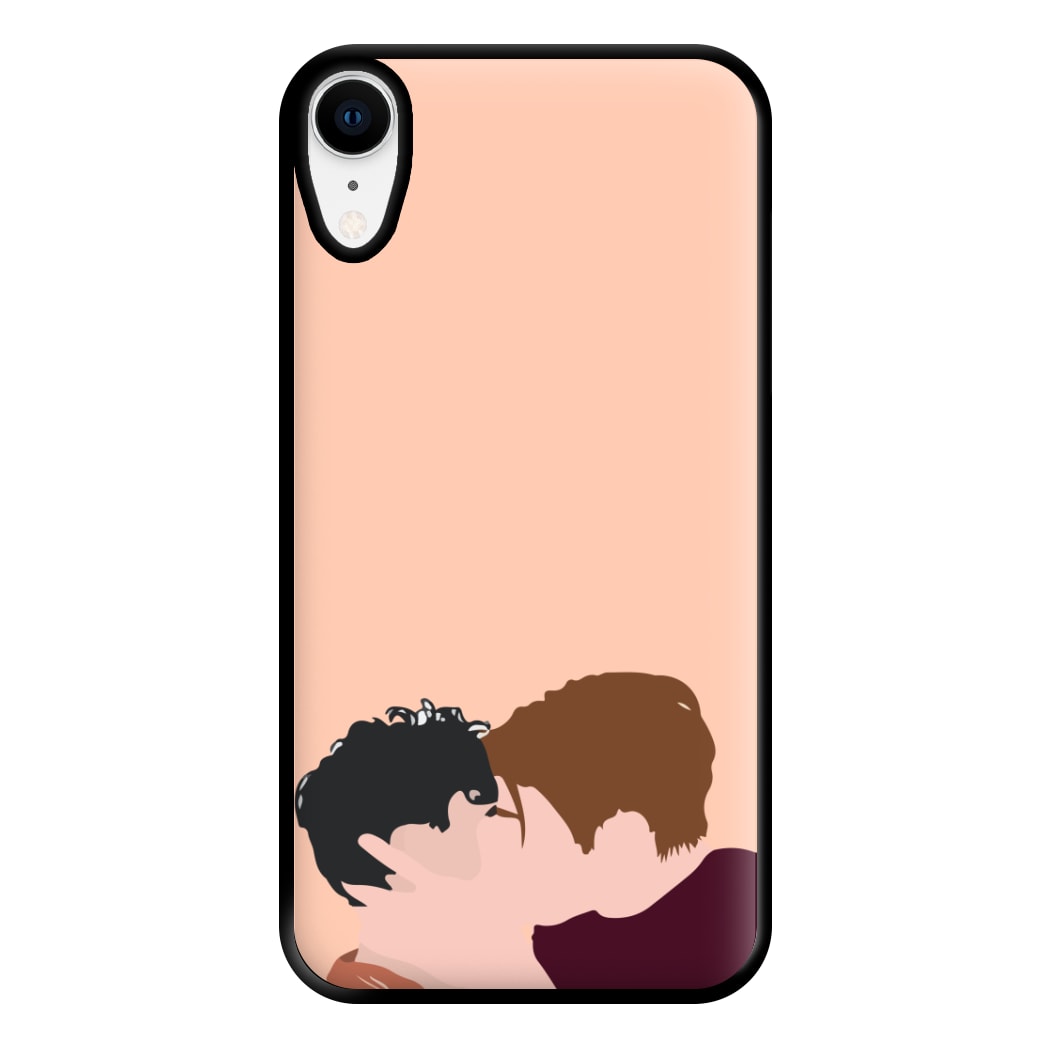 Nick And Charlie Kissing - Heart TV Phone Case for iPhone XR