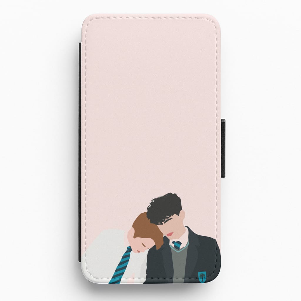 Nick And Charlie School Clothes - Heart TV Flip / Wallet Phone Case