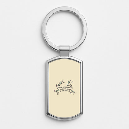 Official Member Of The Nick Nelson Fan Club - Heart TV Silver Keyring