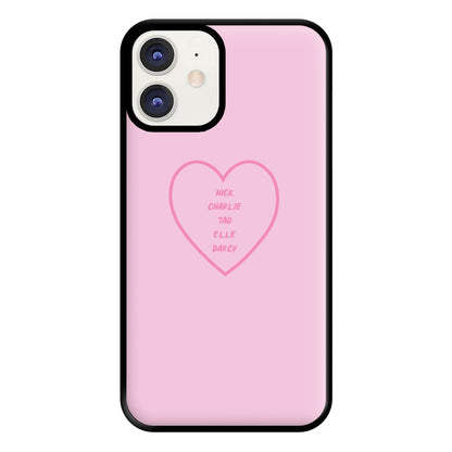 Nick , Charlie , Tao , Elle , Darcy - Heart TV Phone Case for iPhone 11