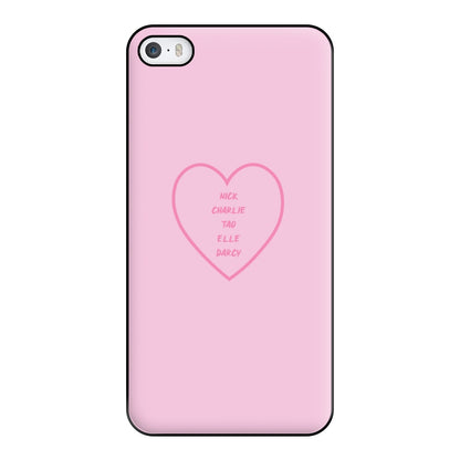 Nick , Charlie , Tao , Elle , Darcy - Heart TV Phone Case for iPhone 5 / 5s / SE 2016