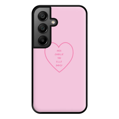 Nick , Charlie , Tao , Elle , Darcy - Heart TV Phone Case for Google Pixel 8