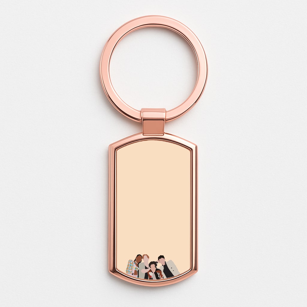 The Heart Crew Rose Gold Keyring