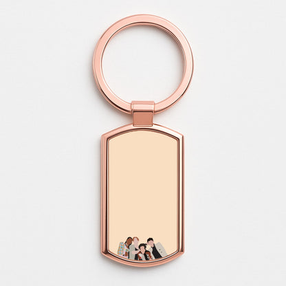 The Heart Crew Rose Gold Keyring