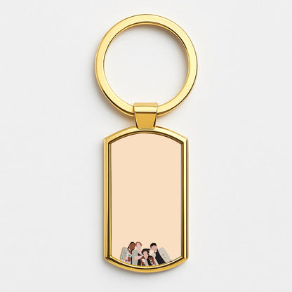 The Heart Crew Gold Keyring