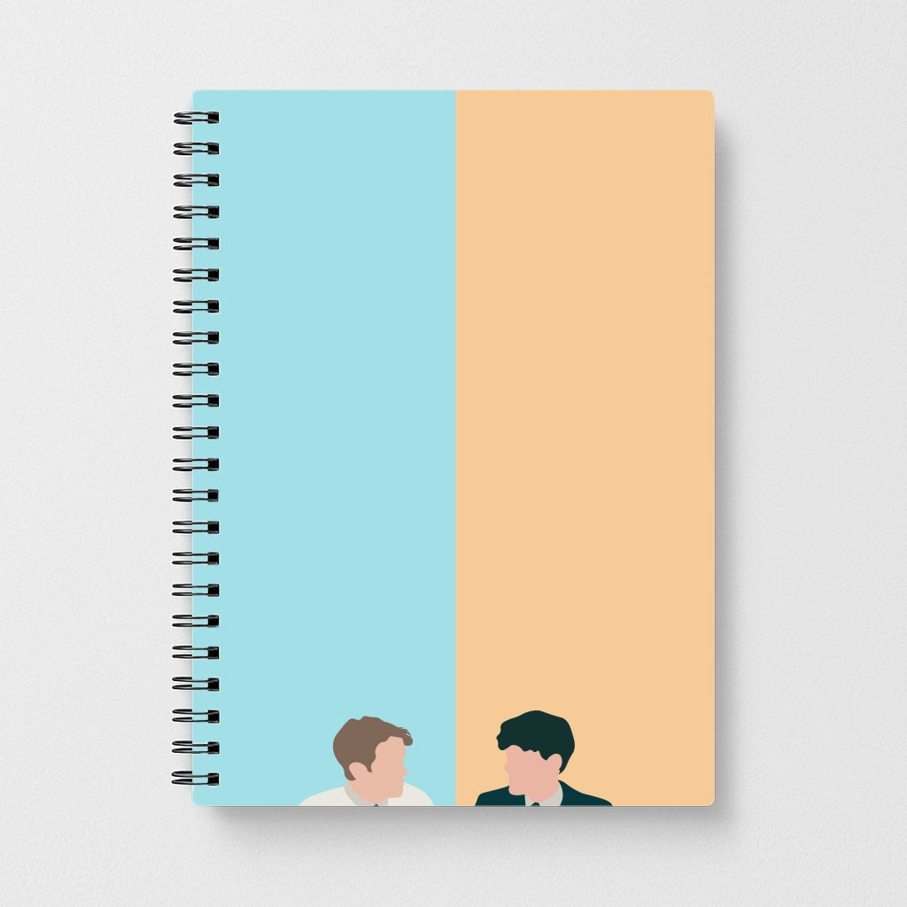 Blue And Yellow - Heart TV Notebook