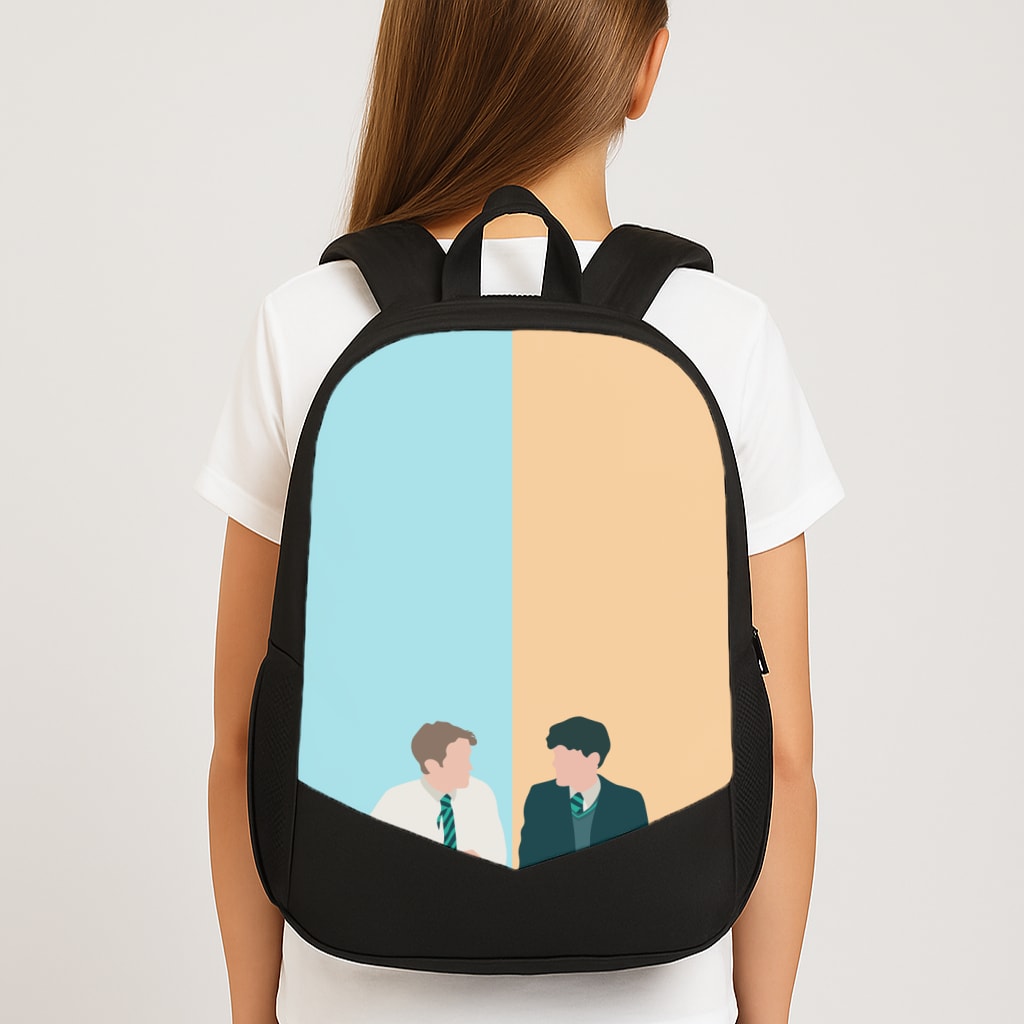Blue And Yellow - Heart TV Backpack
