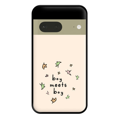 Boy Meets Boy - Heart TV Phone Case for Google Pixel 7a