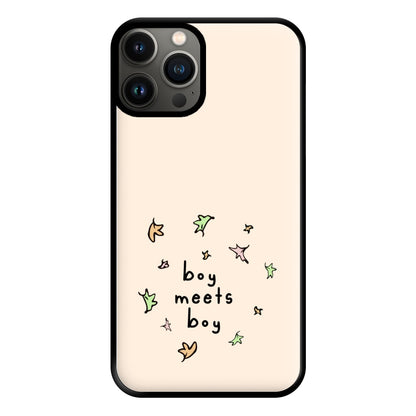 Boy Meets Boy - Heart TV Phone Case for iPhone 13 Pro Max