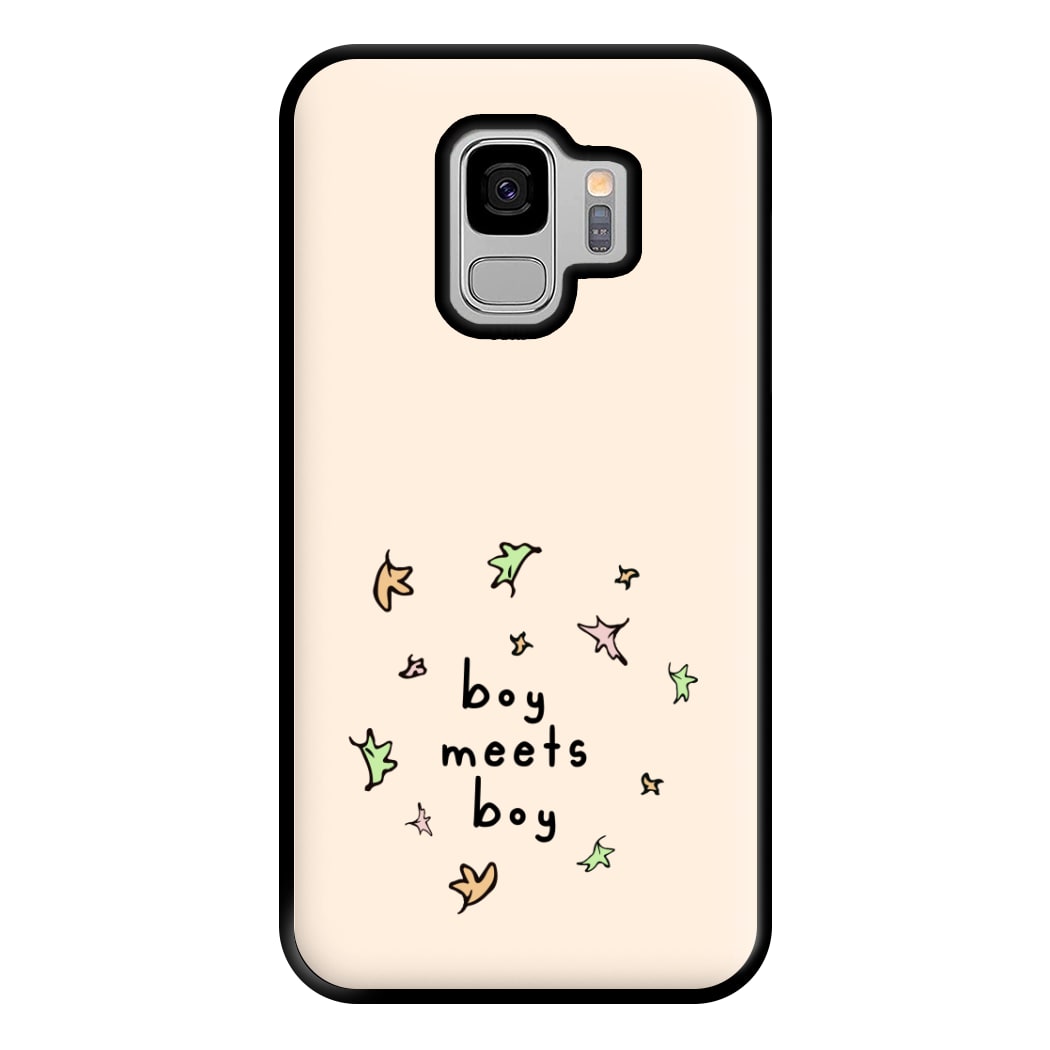 Boy Meets Boy - Heart TV Phone Case for Galaxy S9 Plus