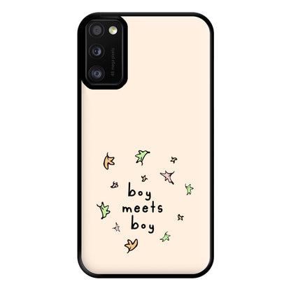 Boy Meets Boy - Heart TV Phone Case for Galaxy A41