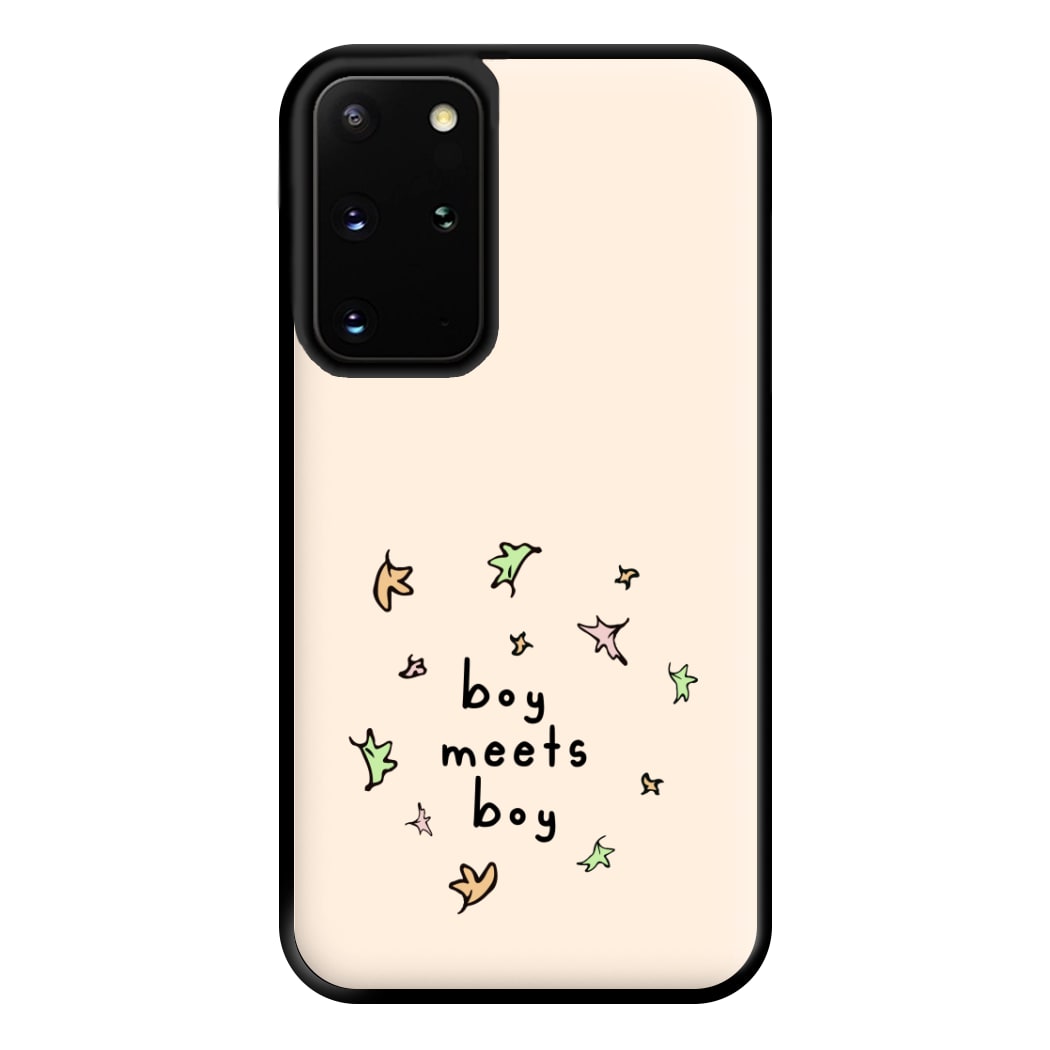 Boy Meets Boy - Heart TV Phone Case for Galaxy S20 Plus