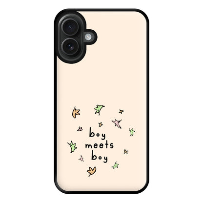 Boy Meets Boy - Heart TV Phone Case for iPhone 16 Plus