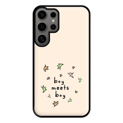 Boy Meets Boy - Heart TV Phone Case for Galaxy S24 Ultra