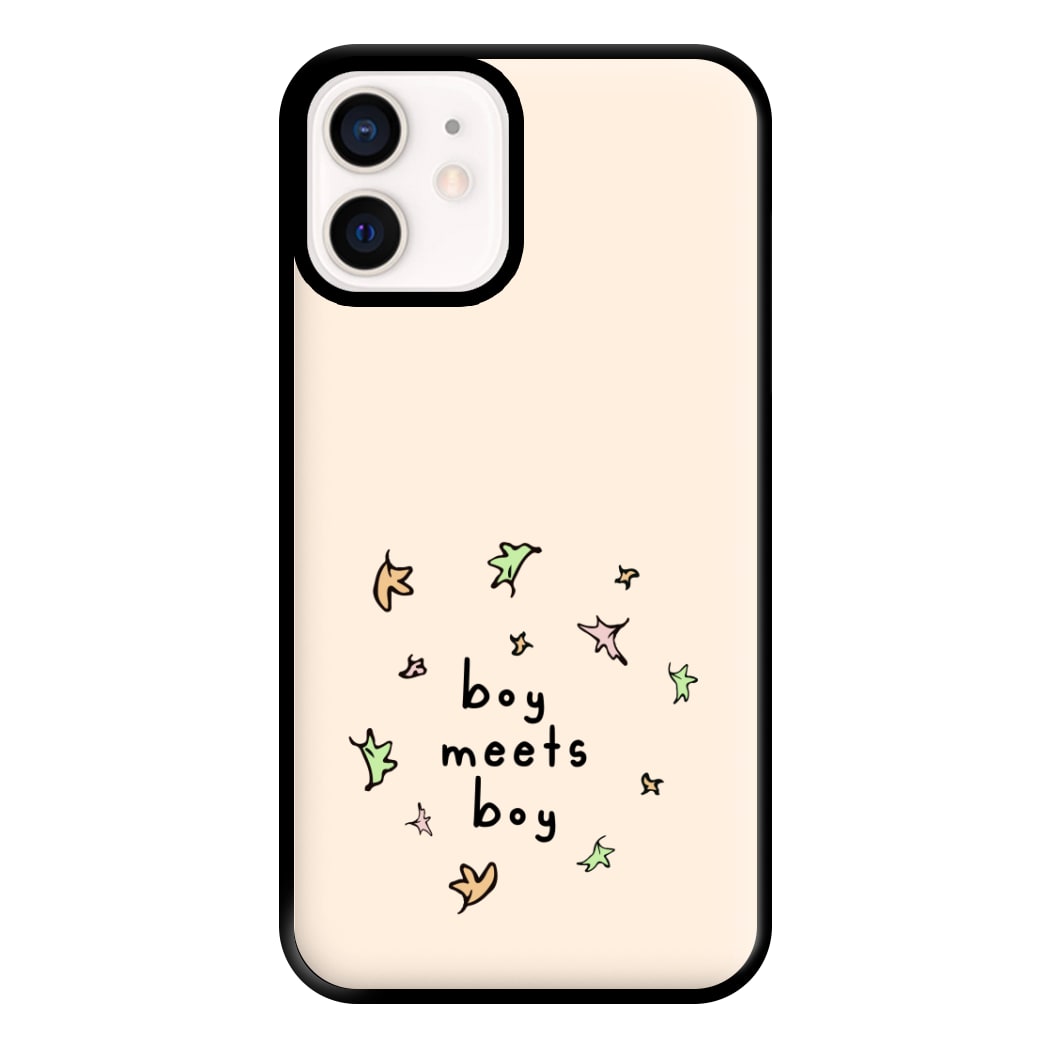 Boy Meets Boy - Heart TV Phone Case for iPhone 12 Mini