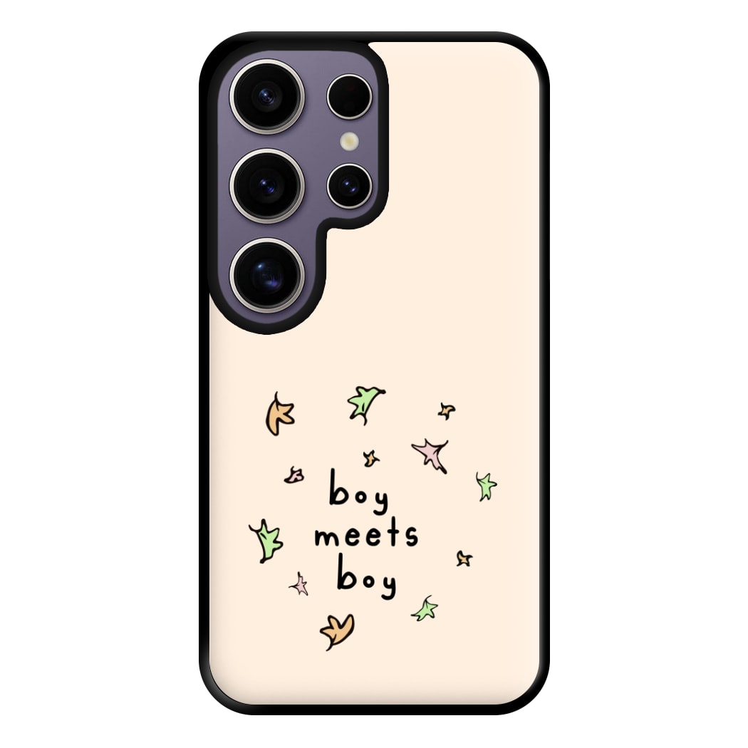 Boy Meets Boy - Heart TV Phone Case for Galaxy S25 Ultra