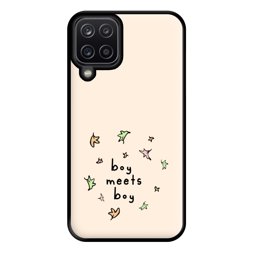 Boy Meets Boy - Heart TV Phone Case for Galaxy A12