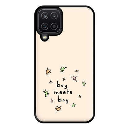 Boy Meets Boy - Heart TV Phone Case for Galaxy A12