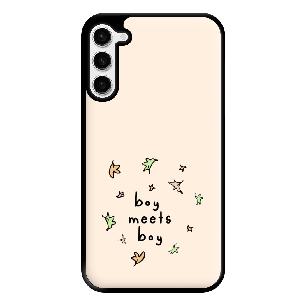 Boy Meets Boy - Heart TV Phone Case for Galaxy S23 Plus