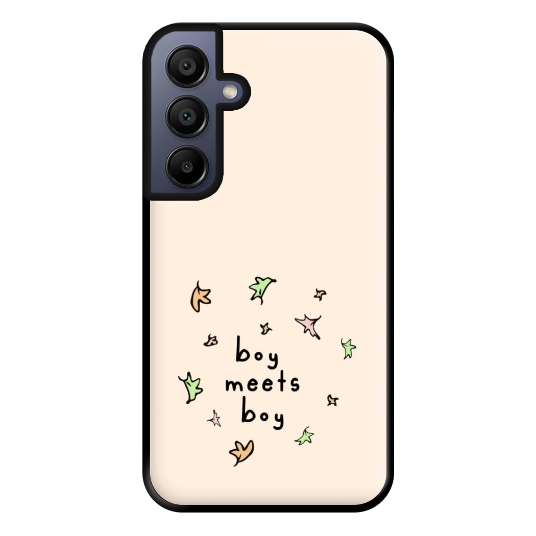 Boy Meets Boy - Heart TV Phone Case for Galaxy A15