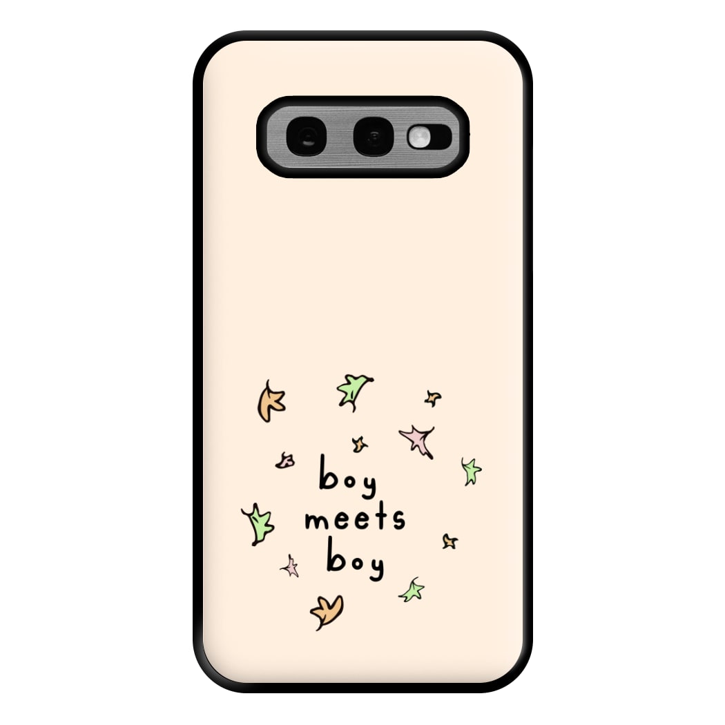 Boy Meets Boy - Heart TV Phone Case for Galaxy S10e