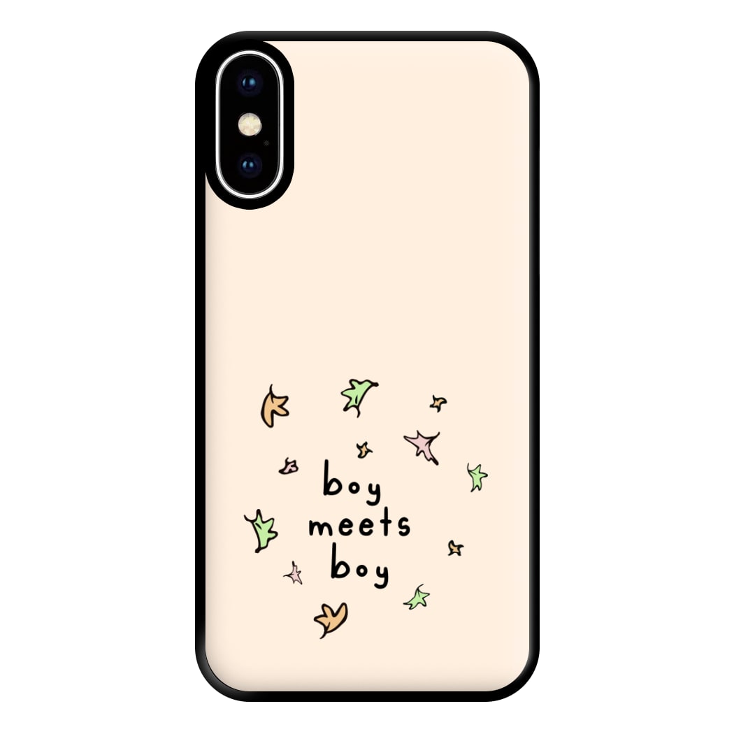 Boy Meets Boy - Heart TV Phone Case for iPhone XS Max