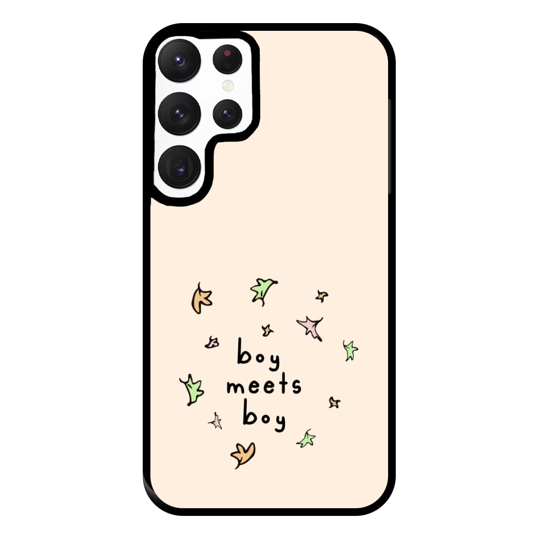 Boy Meets Boy - Heart TV Phone Case for Galaxy S22 Ultra