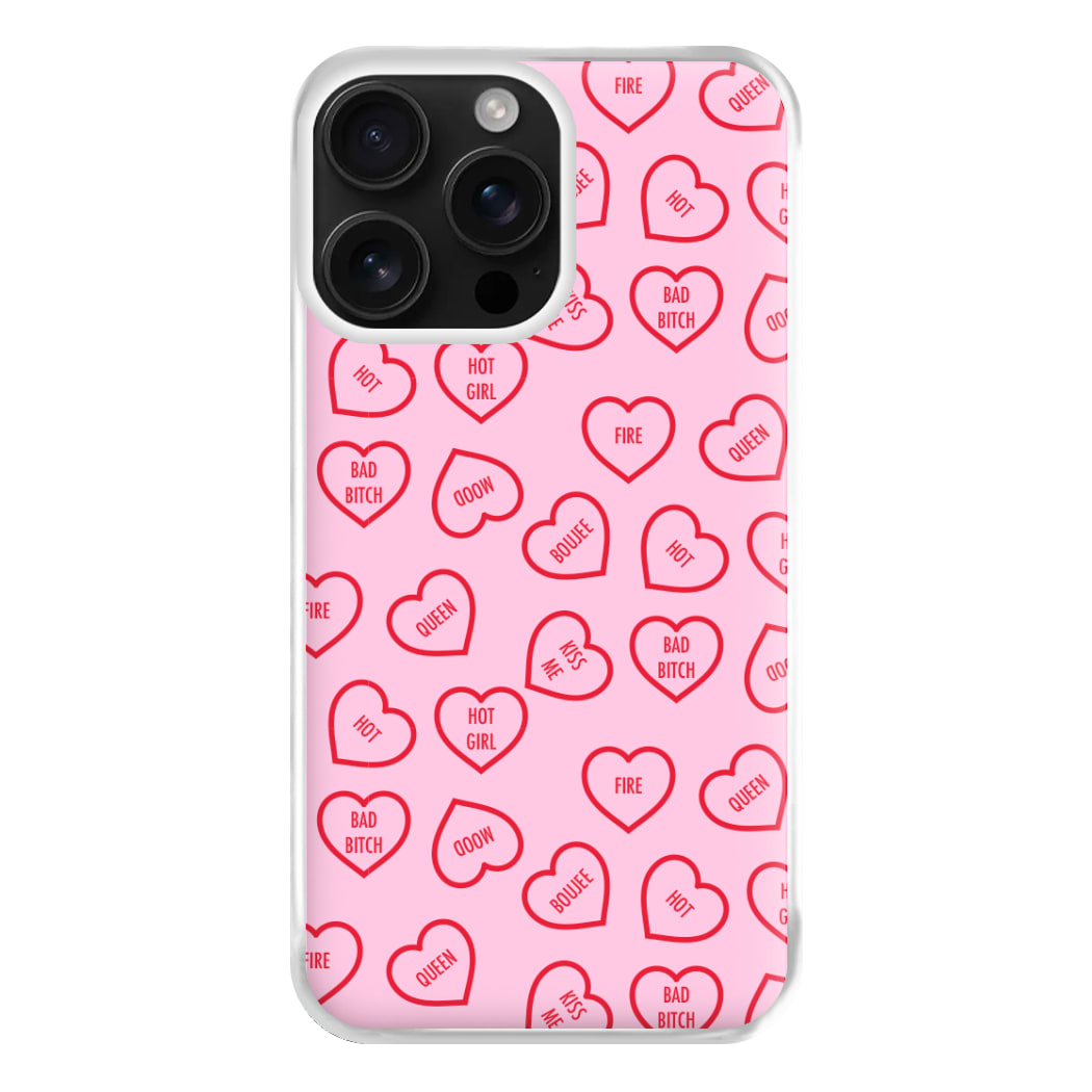 Hot Girl Summer Hearts Pattern Phone Case