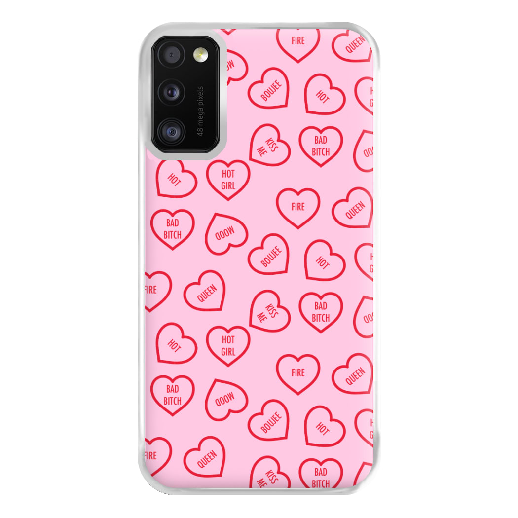 Hot Girl Summer Hearts Pattern Phone Case for Galaxy A41