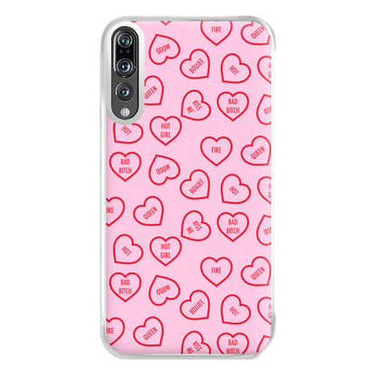 Hot Girl Summer Hearts Pattern Phone Case for Huawei P20 Pro