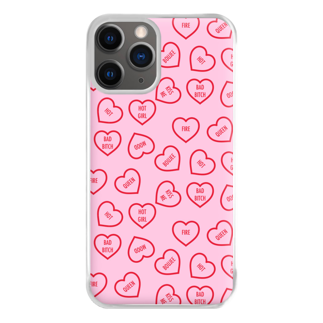 Hot Girl Summer Hearts Pattern Phone Case for iPhone 12 Pro Max