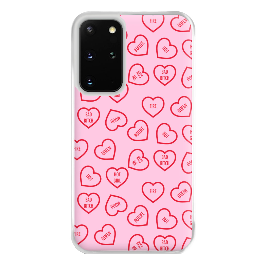 Hot Girl Summer Hearts Pattern Phone Case for Galaxy S20 Plus