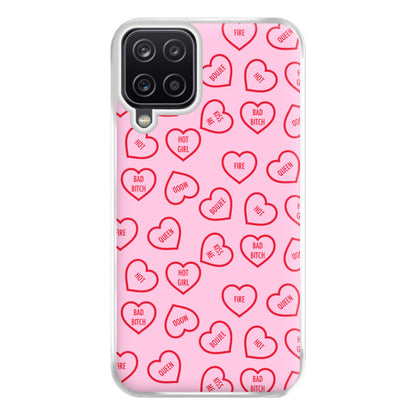 Hot Girl Summer Hearts Pattern Phone Case for Galaxy A12