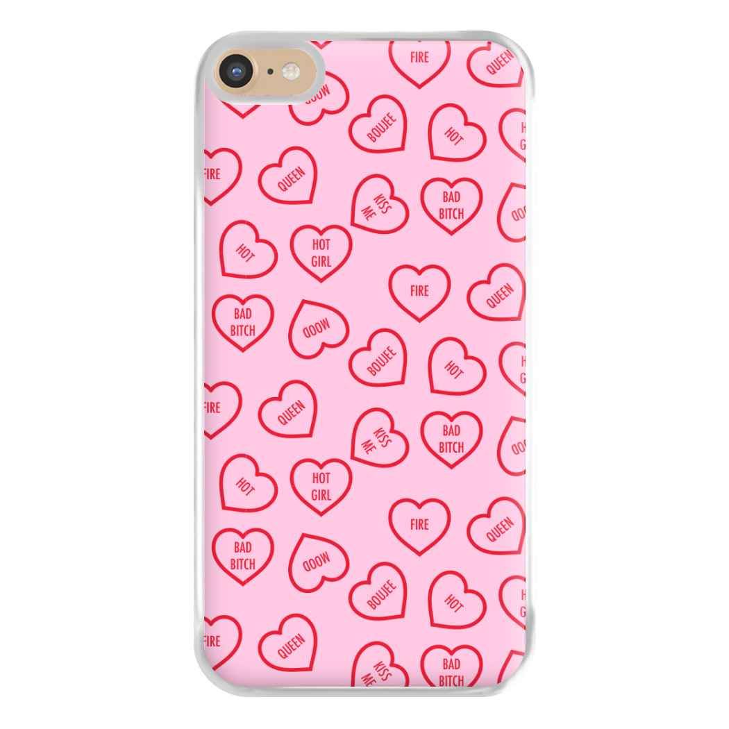 Hot Girl Summer Hearts Pattern Phone Case for iPhone 6 Plus / 7 Plus / 8 Plus