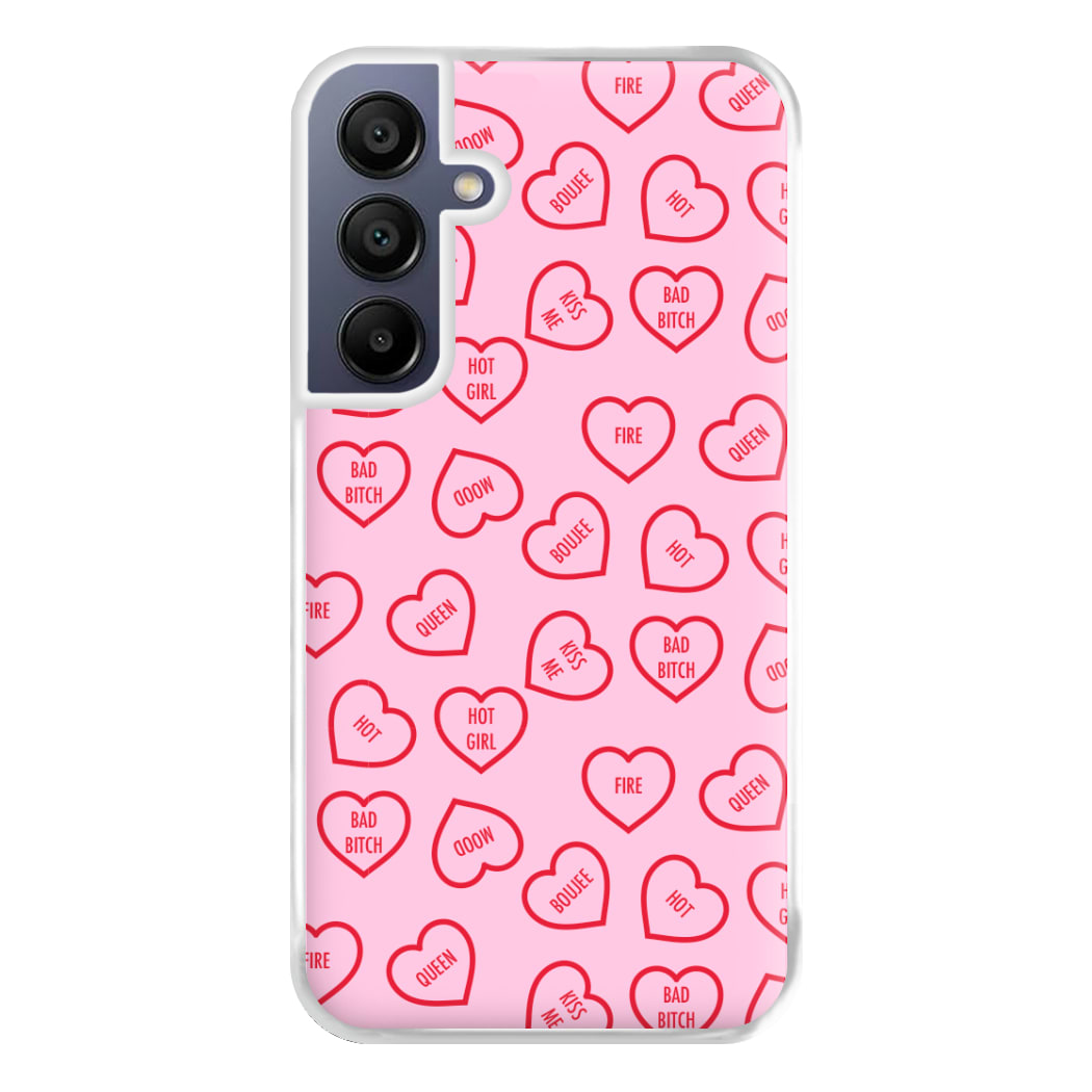 Hot Girl Summer Hearts Pattern Phone Case for Galaxy A16