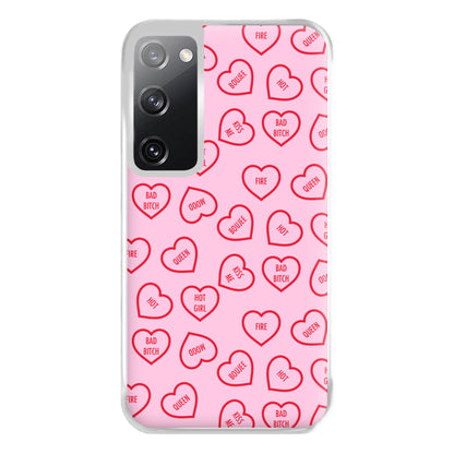 Hot Girl Summer Hearts Pattern Phone Case for Galaxy S20