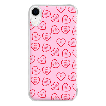 Hot Girl Summer Hearts Pattern Phone Case for iPhone XR