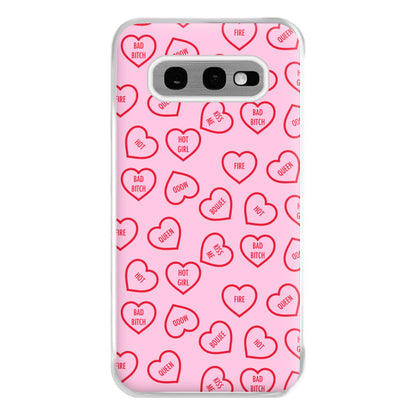 Hot Girl Summer Hearts Pattern Phone Case for Galaxy S10e