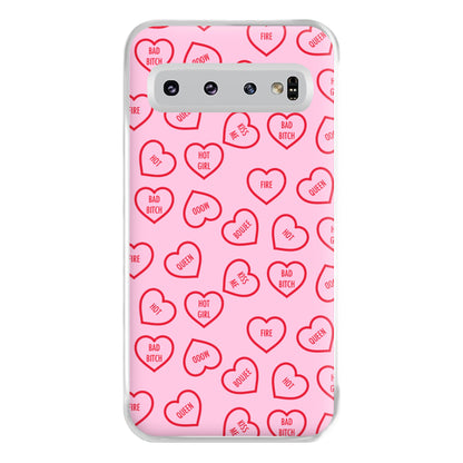 Hot Girl Summer Hearts Pattern Phone Case for Galaxy S10 Plus