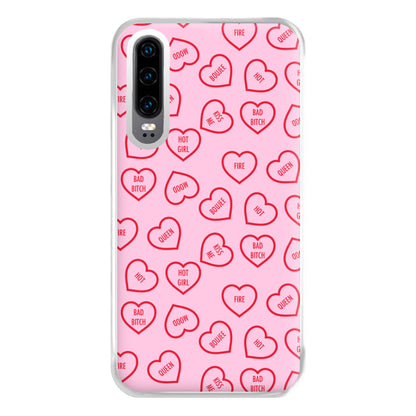 Hot Girl Summer Hearts Pattern Phone Case for Huawei P30