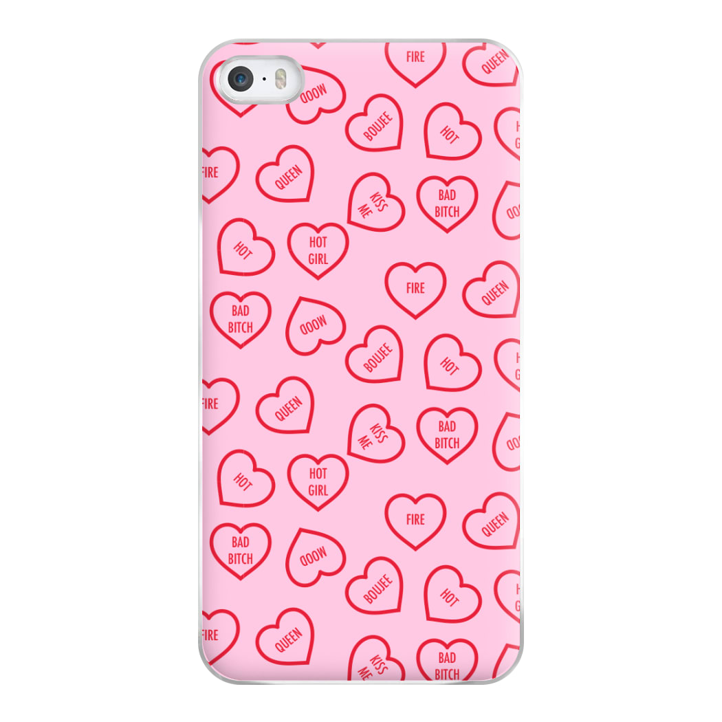 Hot Girl Summer Hearts Pattern Phone Case for iPhone 5 / 5s / SE 2016